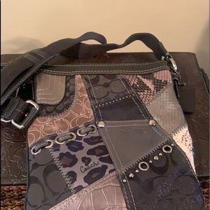 Cross Body Coach Bag and Wristlet.